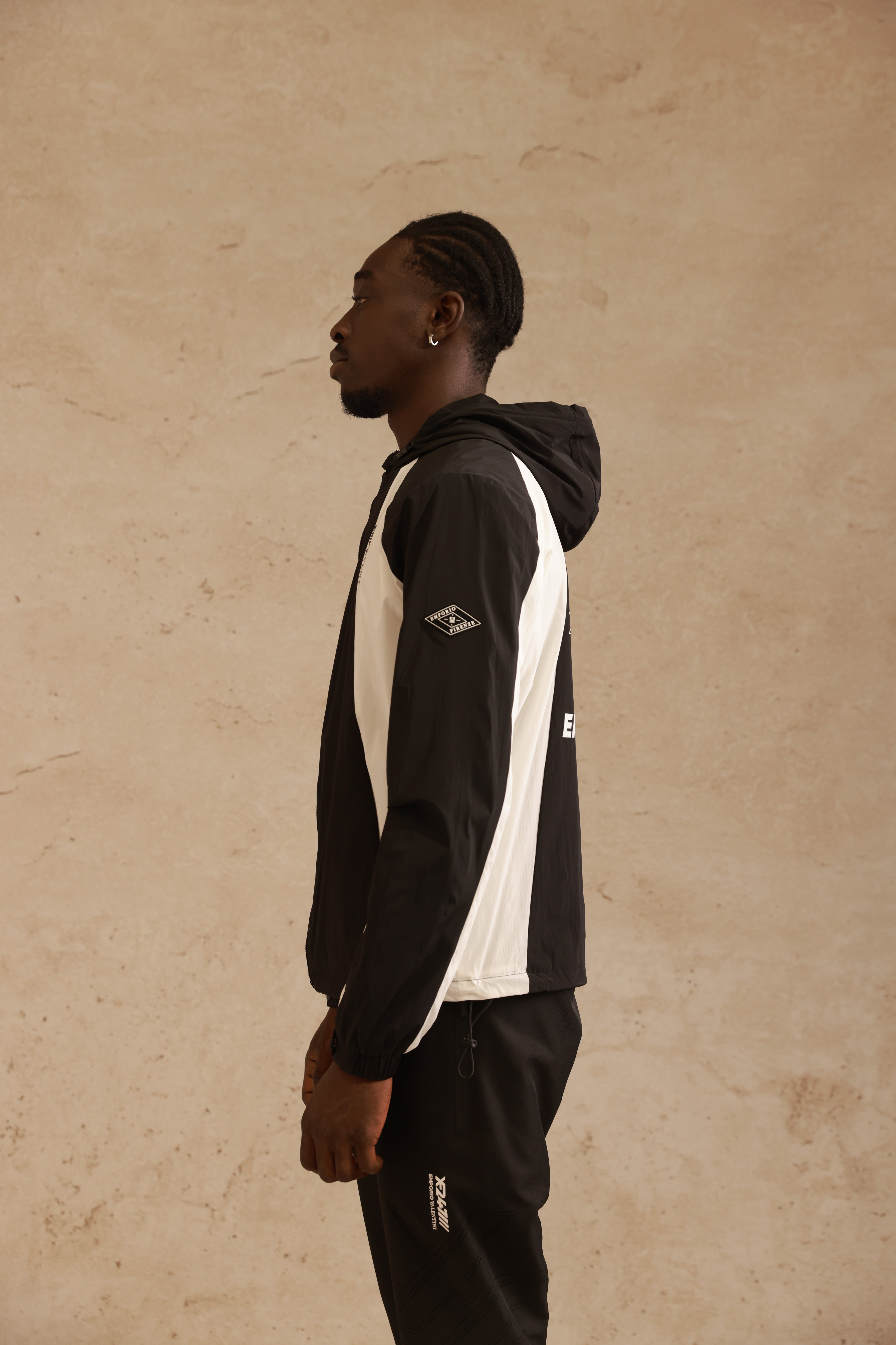 ז'קט רוח EMPORIO | Black & White Streetwear