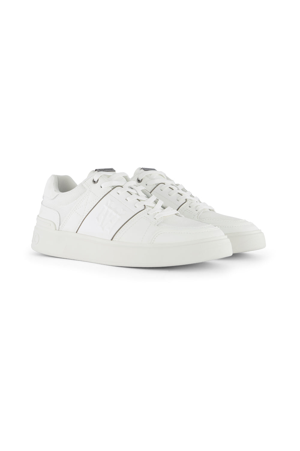 White low-top sneakers