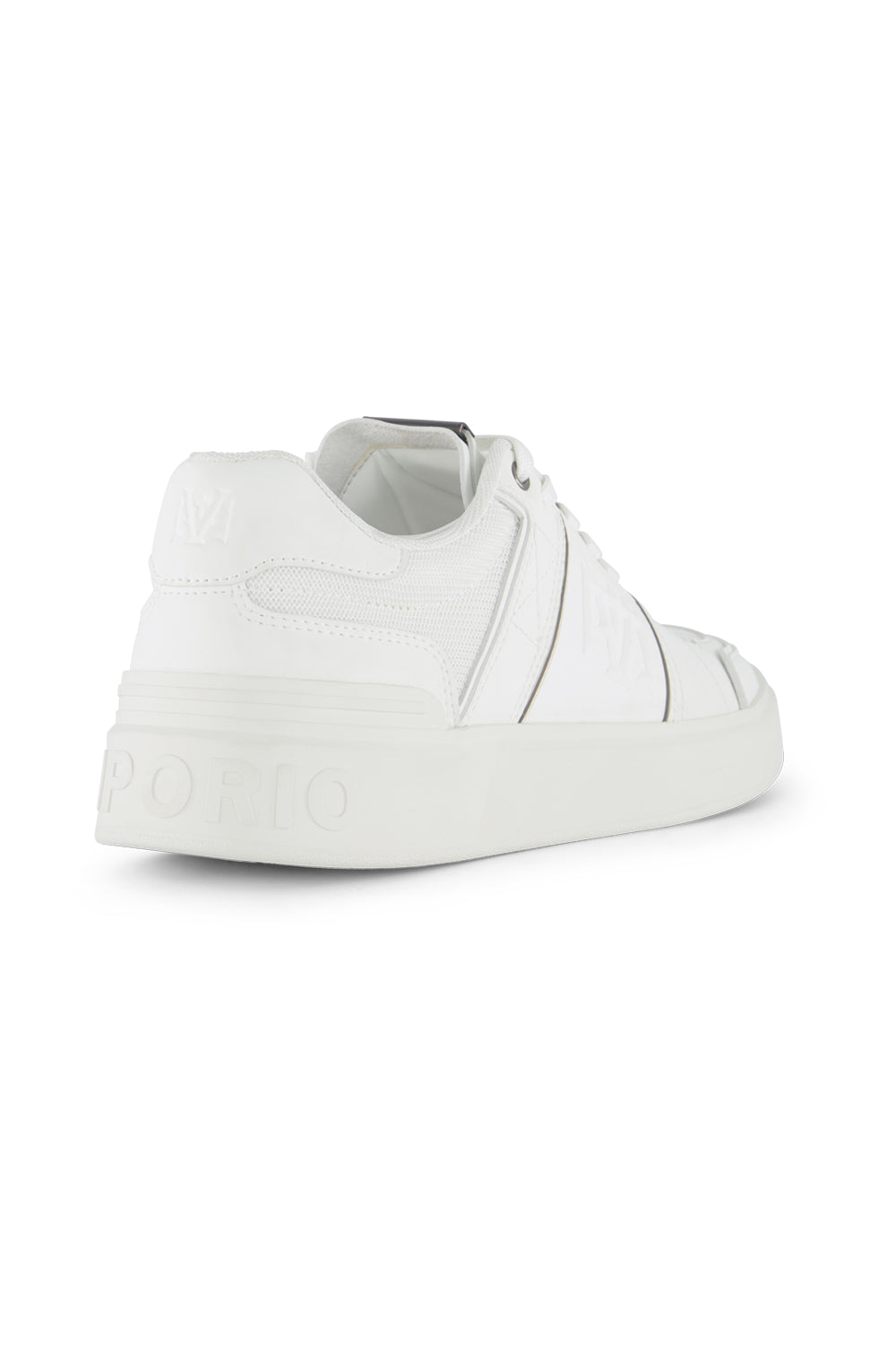 White low-top sneakers