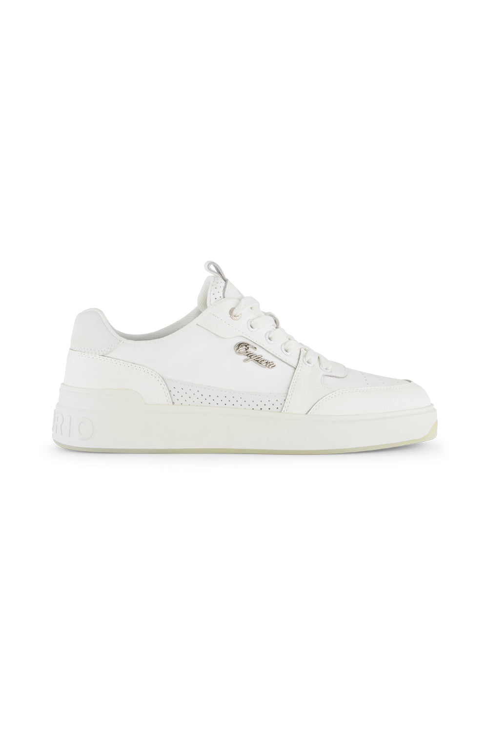 Flat white sneakers