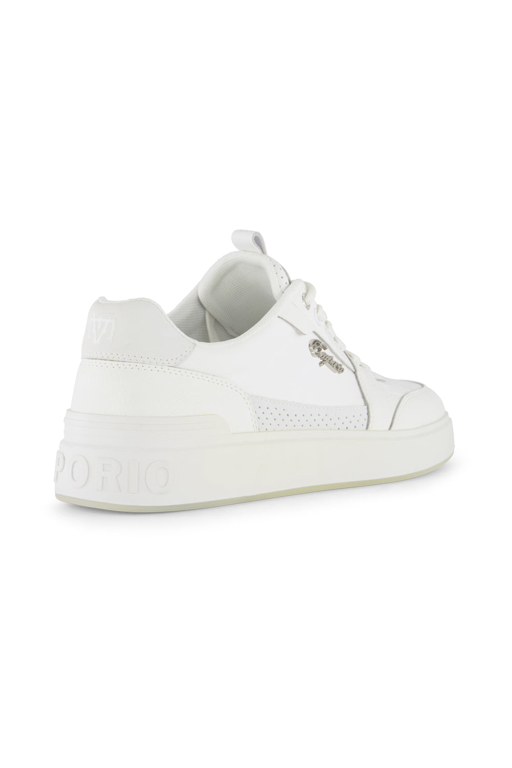 Flat white sneakers