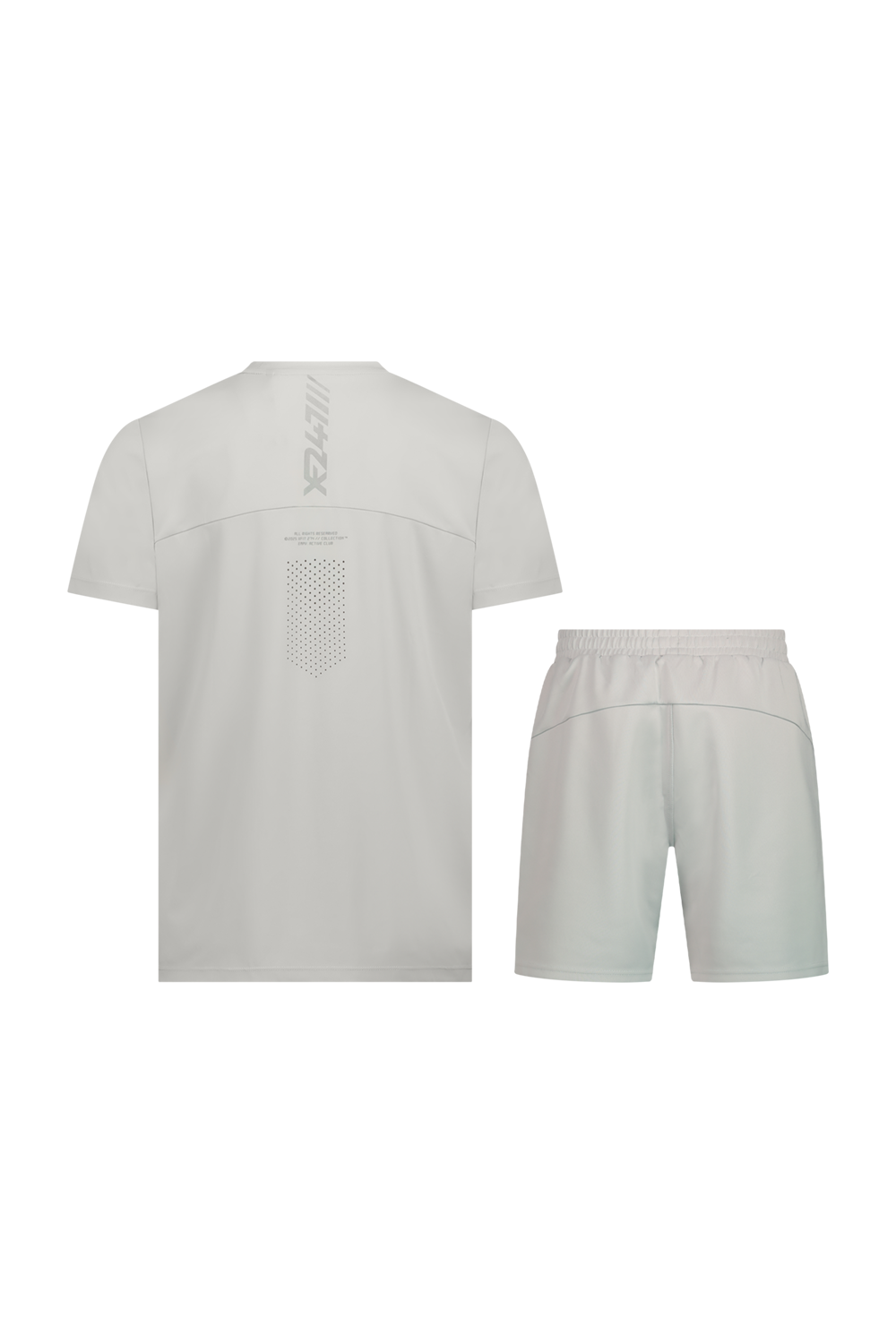 חליפת ספורט קצרה XFIT247 בצבע אפור