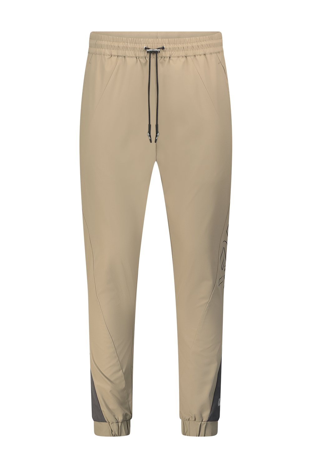 Beige nylon sports pants