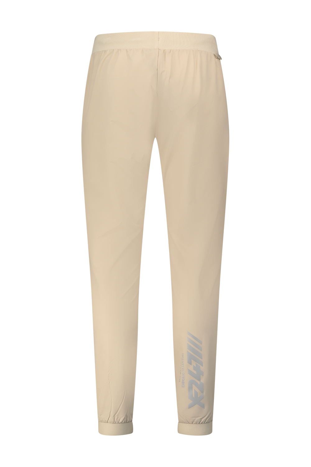 Stone-tone nylon running pants with XFIT print
