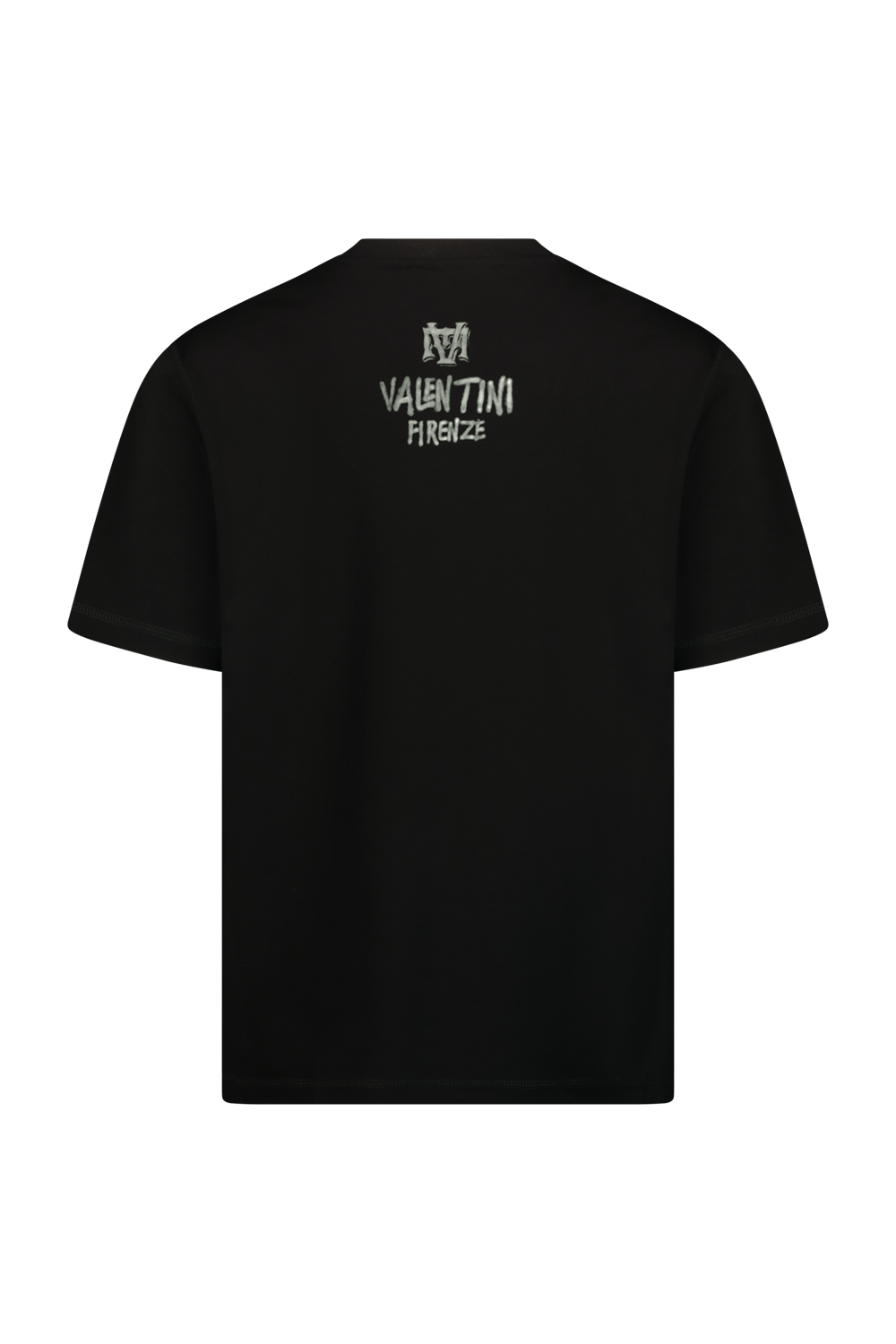 Black oversized T-shirt with graphic print VALENTINI – EMPORIO