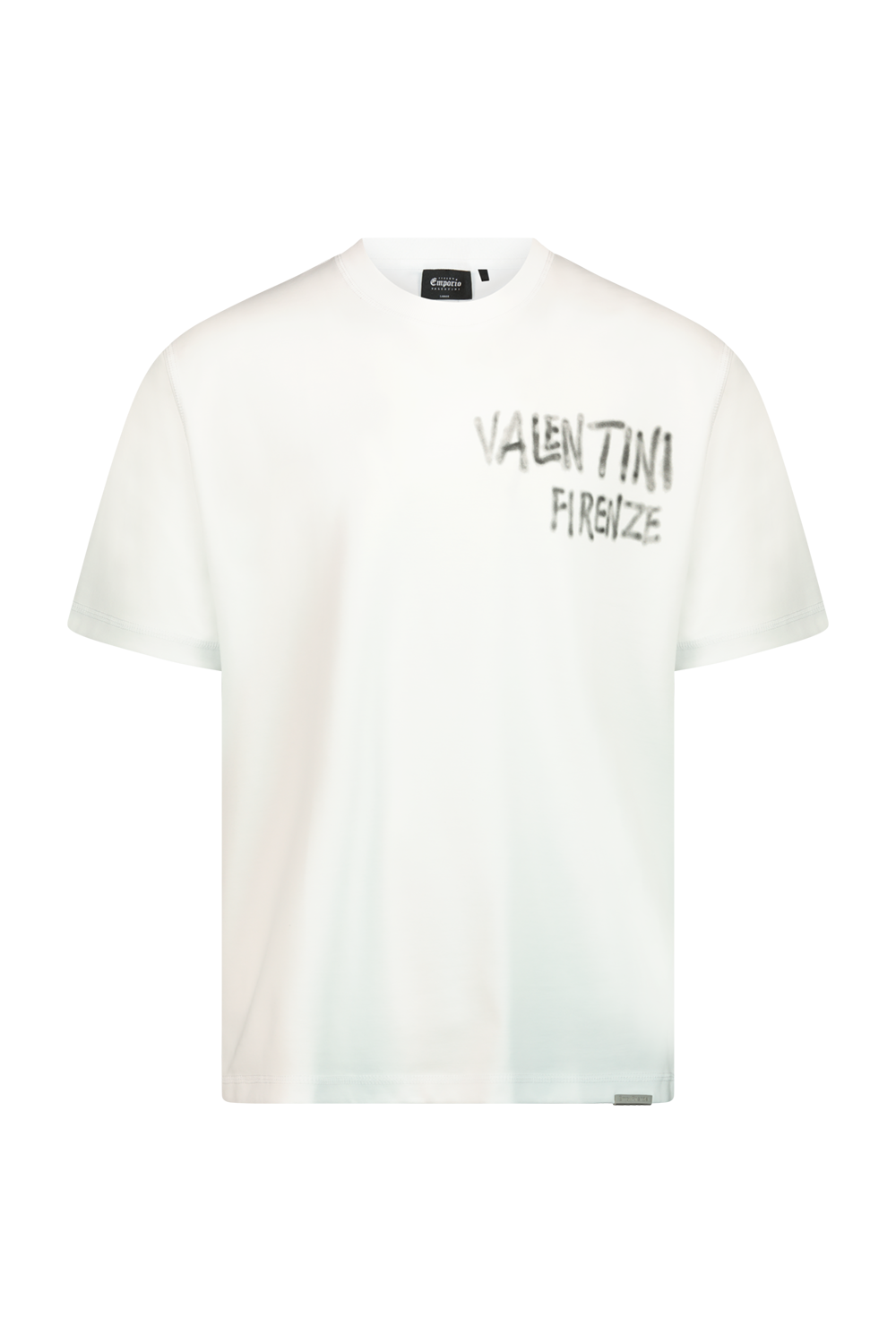 טי שירט אוברסייז לבנה עם הדפס VALENTINI – EMPORIO
