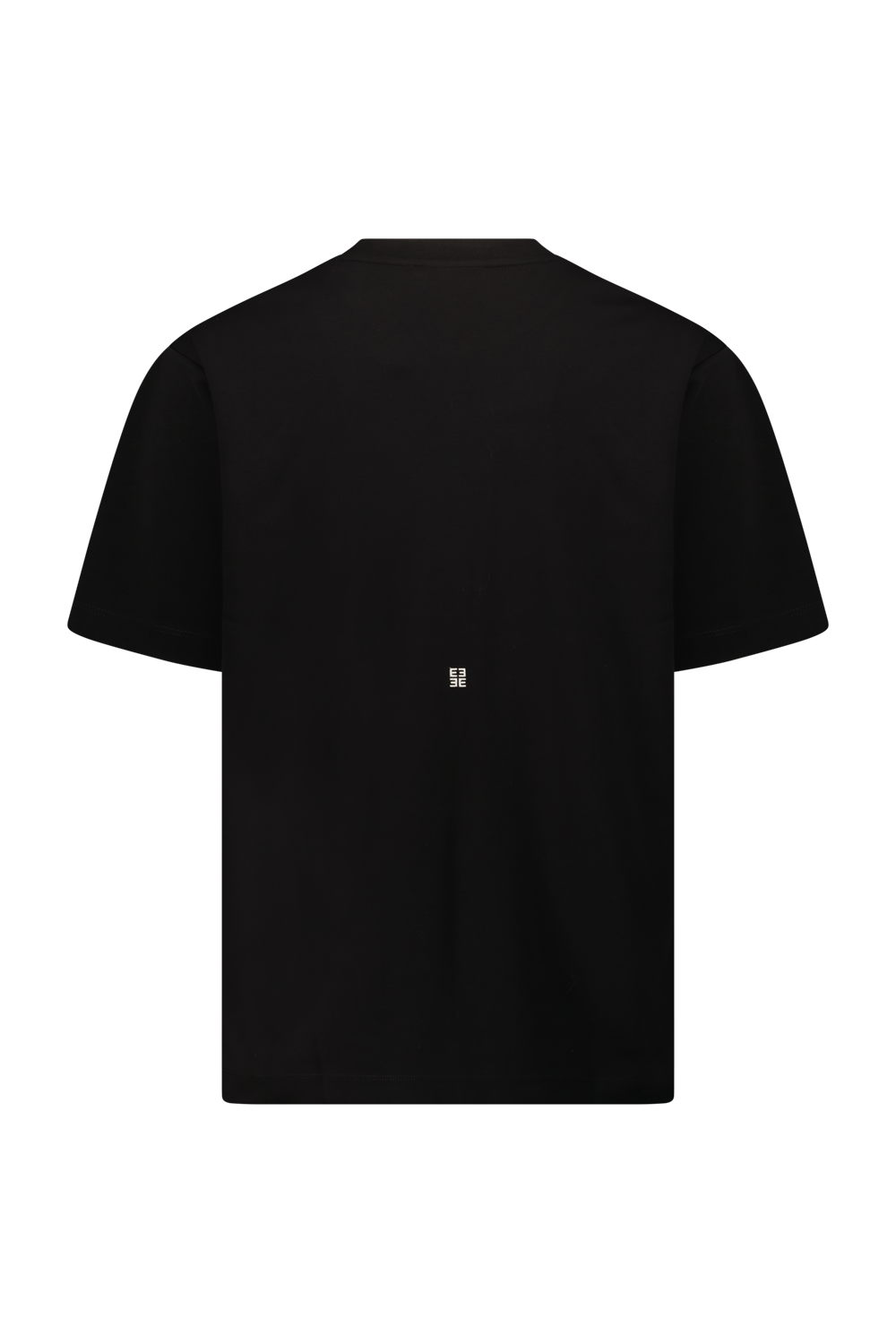 Black oversized T-shirt with "EMPORIO" front logo and smaller back logo