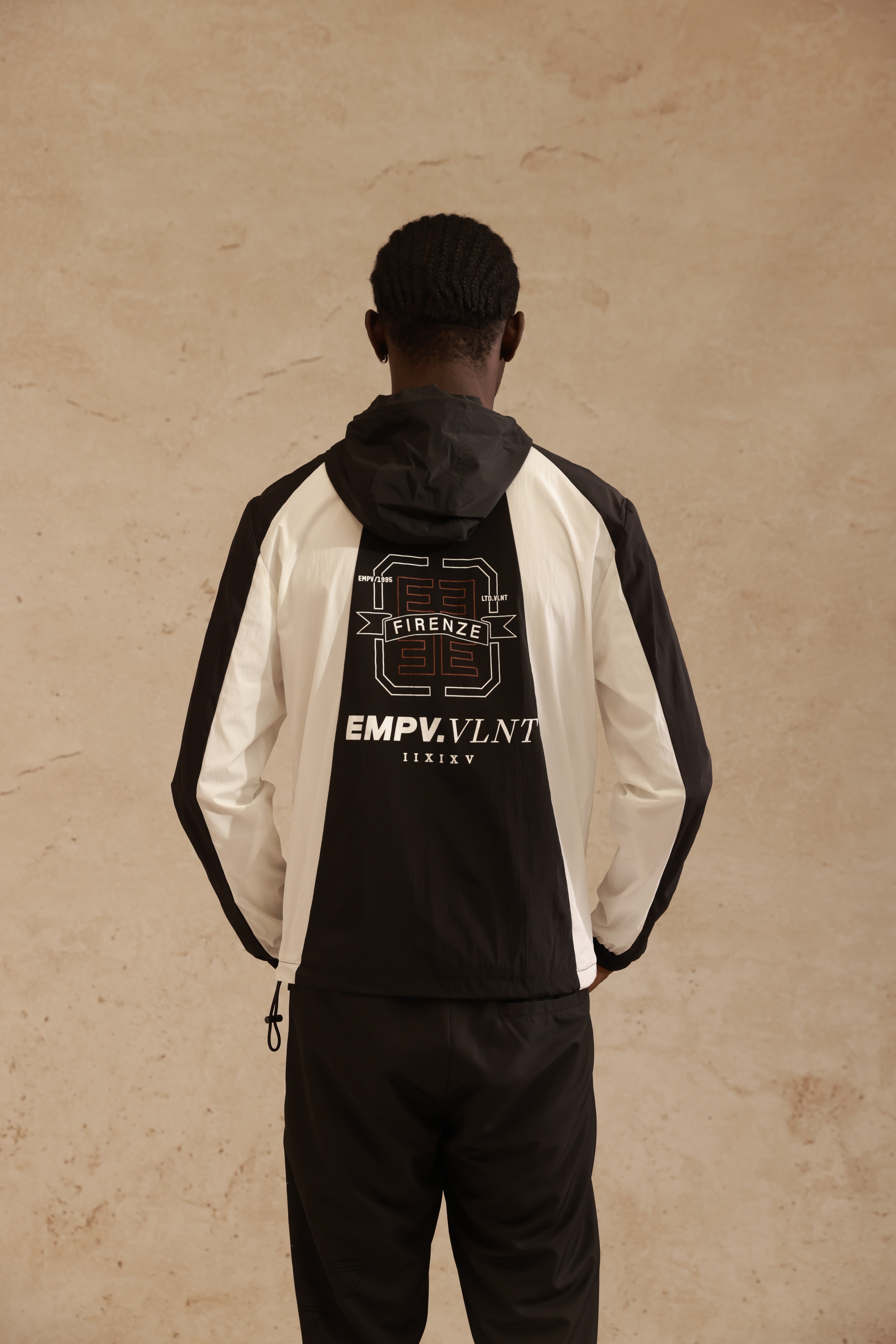 ז'קט רוח EMPORIO | Black & White Streetwear