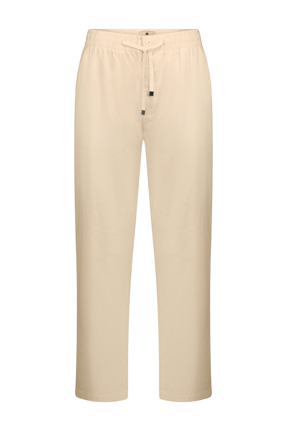Khaki green button-down linen shirt