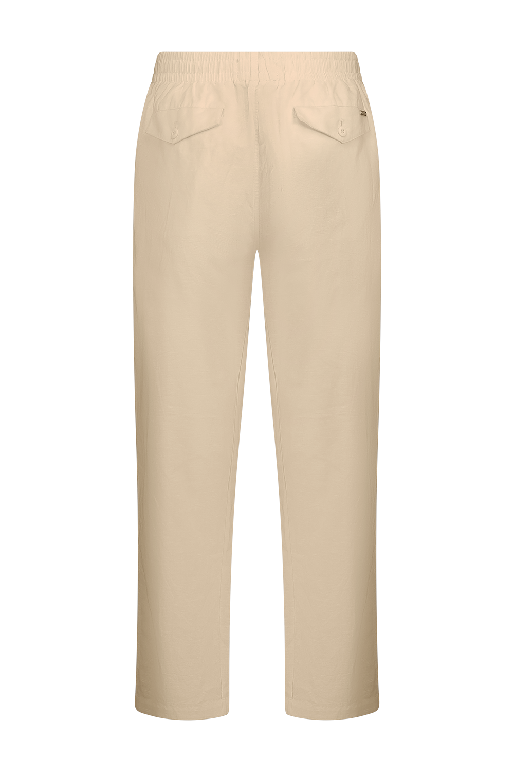 Khaki green button-down linen shirt